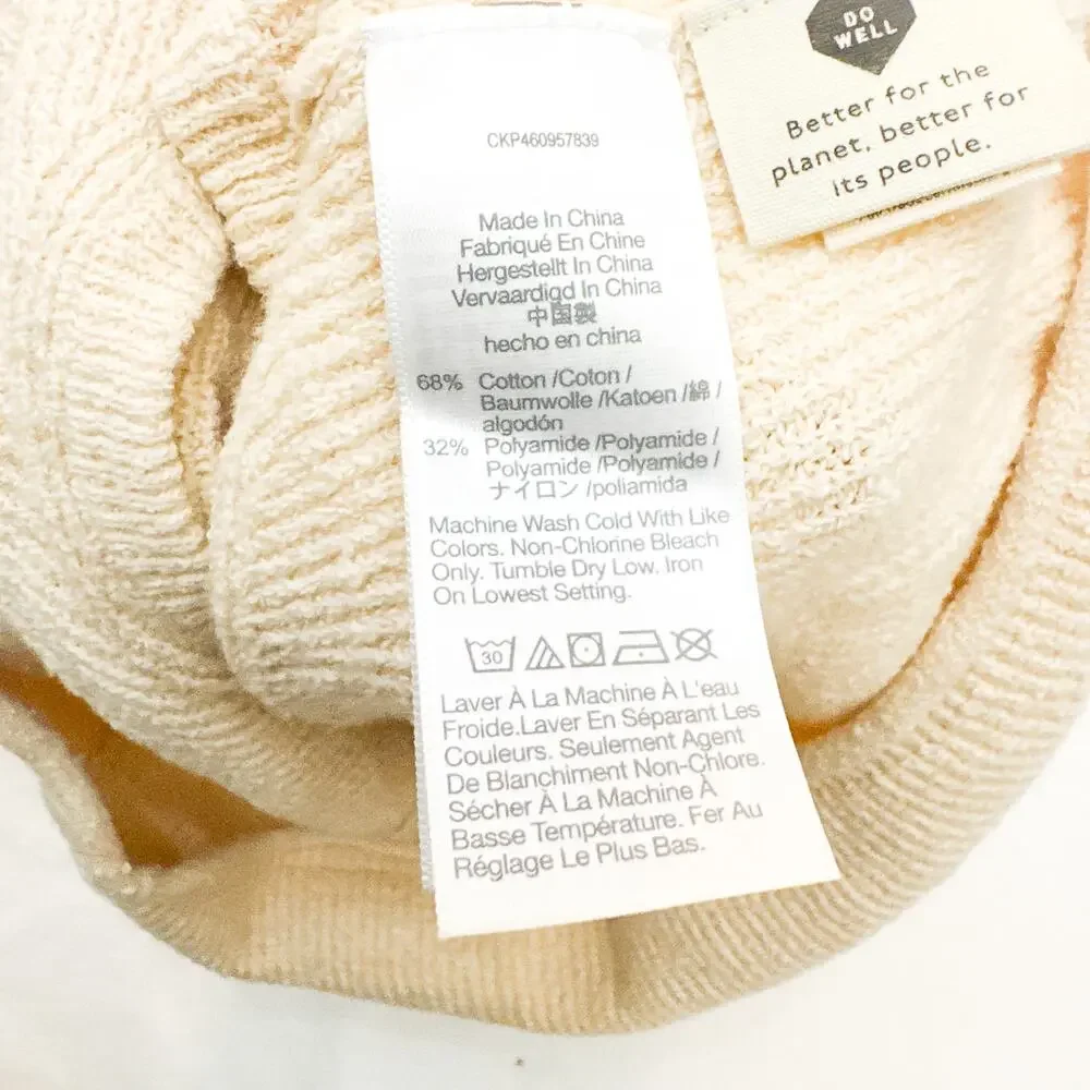 Madewell Knit Sleeveless Crop Top Cream Size Medium - Picture 4 of 6